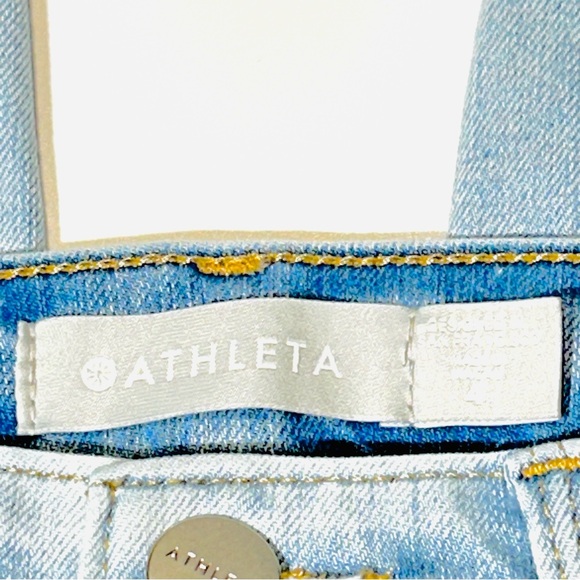 Athleta jeans Sculptek High Rise jeggings light wash stretchy women size 4 - Picture 3 of 13